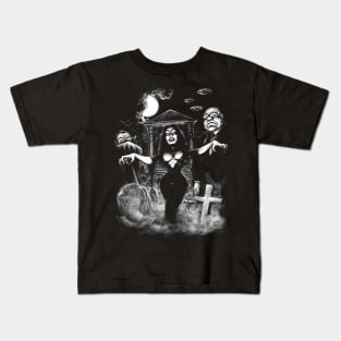 Vampira Plan 9 zombies Kids T-Shirt